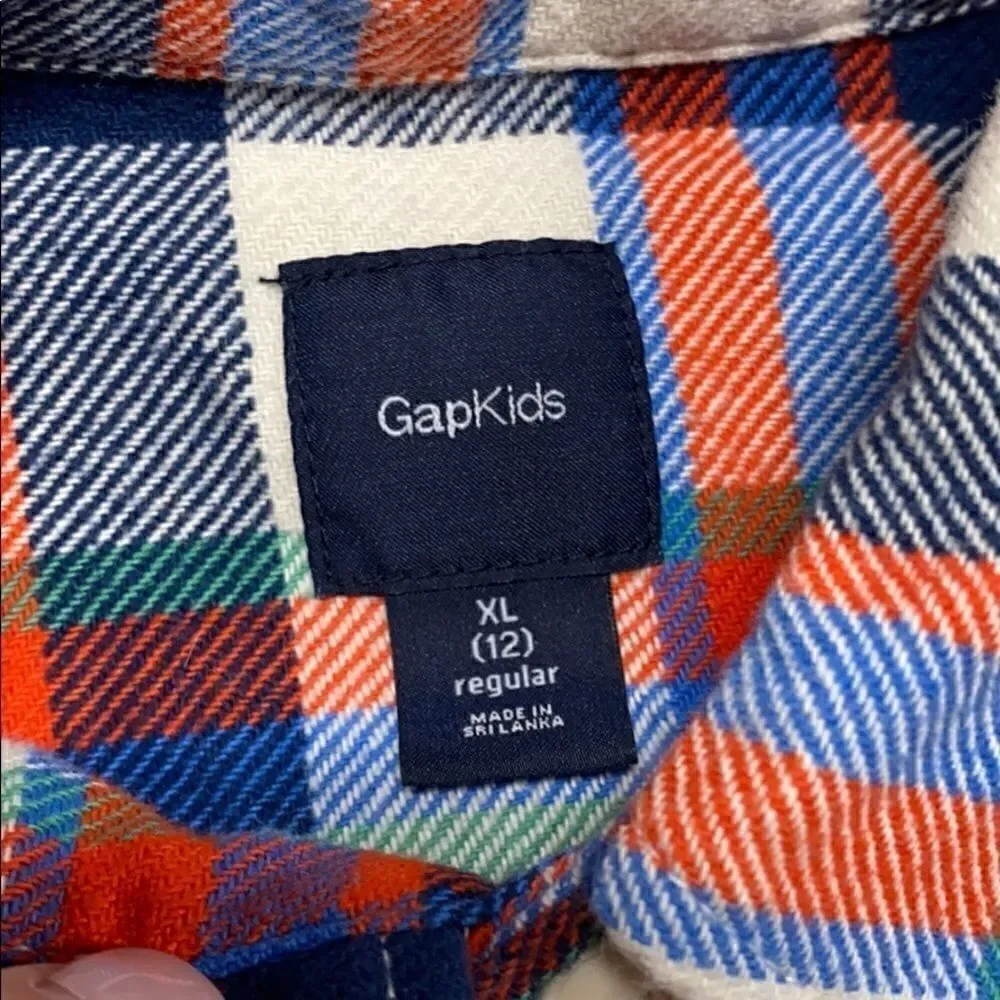 GAP kids plaid